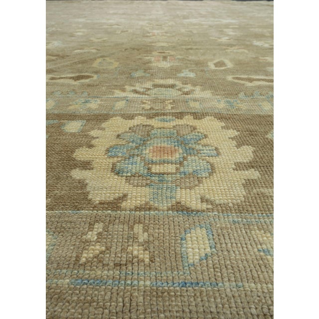 Early 21st Century Turkish Oushak Rug 12'10" x 14'6" #18510 For Sale - Image 5 of 8