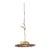Mid 20th Century French Gilt Metal Flush Mount Sunburst Light Fixture, Rewired For Sale
