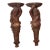 Pair of Wood Carved Caryatids For Sale