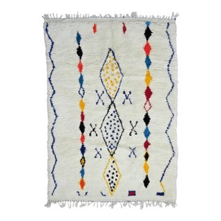 Azilal Moroccan Rug Handmade Rug - 9.3 X 6 Ft For Sale