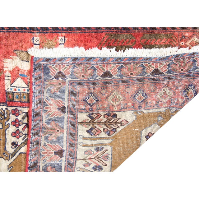 Folk Art Vintage Kelderdasht Rug For Sale - Image 3 of 14