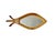 Mid-Century French mirror in the shape of a fish, very playful and expressive. Handmade in the 1950s from natural...