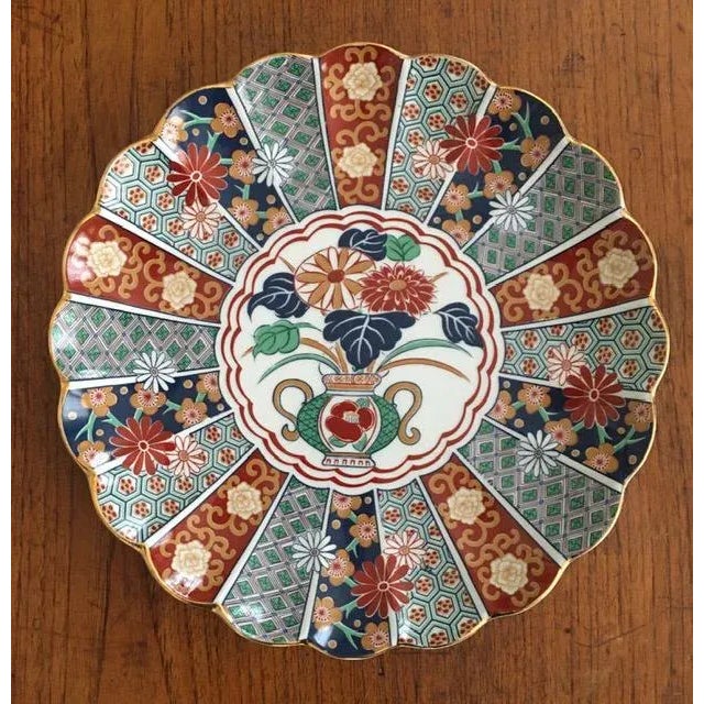 Ceramic Arita Japan Imari Presentation Plate For Sale - Image 7 of 7
