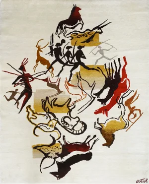 Cavernas Serie Rug by Olga Fisch, 1950s