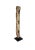 1920s Antique Teak Fence Column From Java, Mounted on Metal Stand c.1900 For Sale - Image 5 of 11