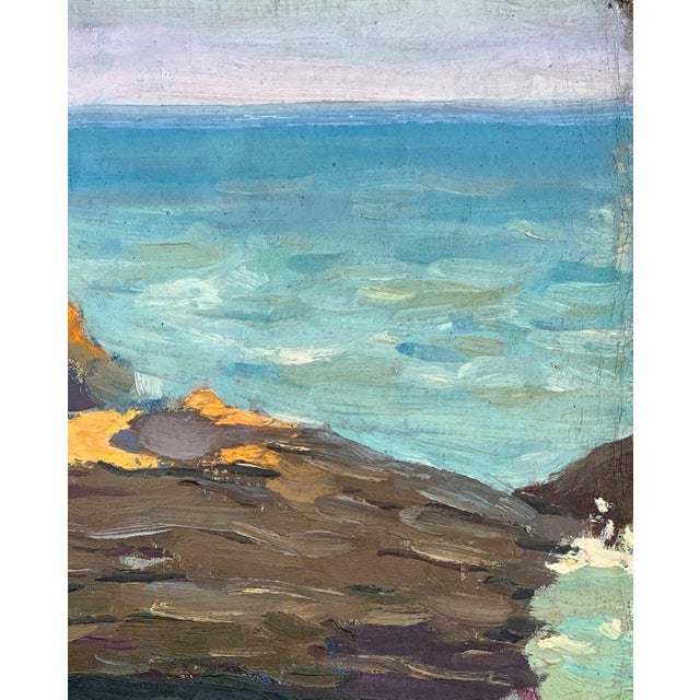 Realism Original Seascape Oil Painting, Ukrainian Artist, 1960s 38-31 For Sale - Image 3 of 6