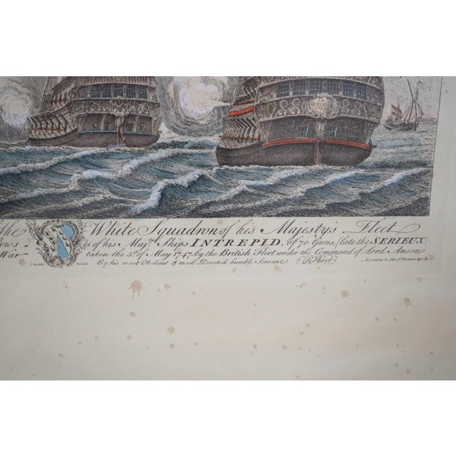 Gold Framed British Tall Ships Decorator Print For Sale - Image 10 of 12