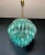 Turquoise Spherical Murano Style Poliedri Chandelier, 140 Turquoise Poliedri For Sale - Image 8 of 12