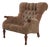 Stickley Tufted Upholstered Cherry Leopold Chair For Sale
