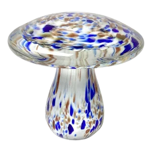 Vintage Mid Century Modern Murano Glass Mushroom Paperweight