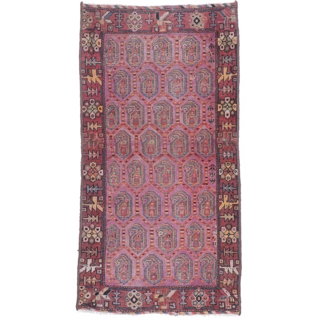 Early 20th Century Antique Persian Malayer Rug, 03'00 X 05'08 For Sale - Image 9 of 9