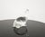 Clear Murano glass turtle sculpture produced by the renowned Italian glassworks V. Nason & C. Featuring a smooth design,...