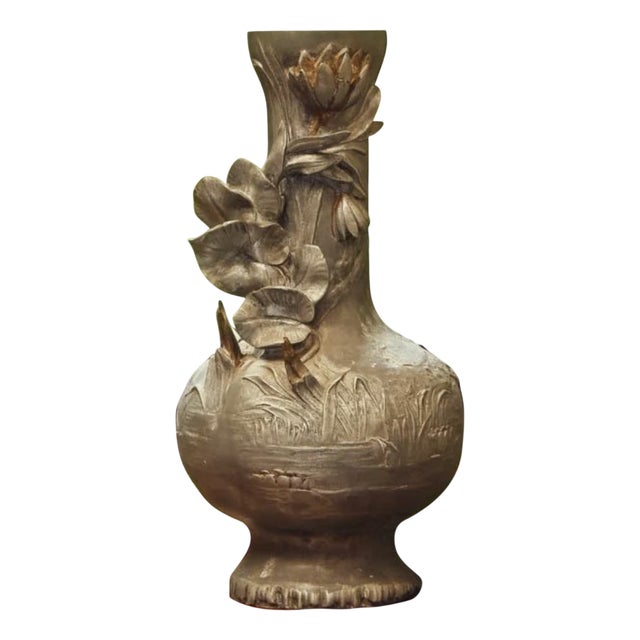 Art Nouveau Figural Vase, 1920s For Sale