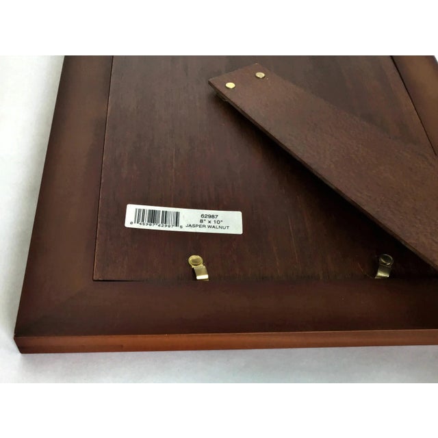 Philip Whitney Jasper Walnut and Stainless Steel Frame With Print For Sale In Portland, ME - Image 6 of 8