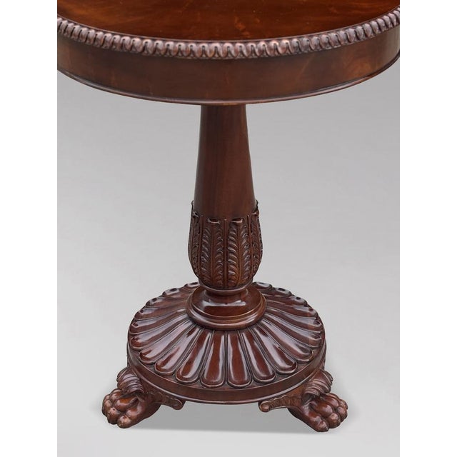 Early 21th-Century Carved Solid Walnut Lamp Table by Ralph Lauren A beautifully crafted early 21th-century solid walnut...
