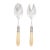 VIETRI Aladdin Antique Ivory Salad Server Set For Sale - Image 11 of 11