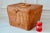 Vintage Asian Large Wicker Lidded Basket With Handles For Sale - Image 11 of 11