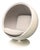 Ball Chair in White and Grey by Eero Aarnio for Asko, Finland, 1960s For Sale