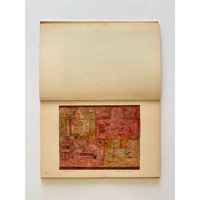 Cream Paul Klee Vintage 1953 First Edition Lithograph Print Mid Century Modernist Italian Art Book For Sale - Image 8 of 18