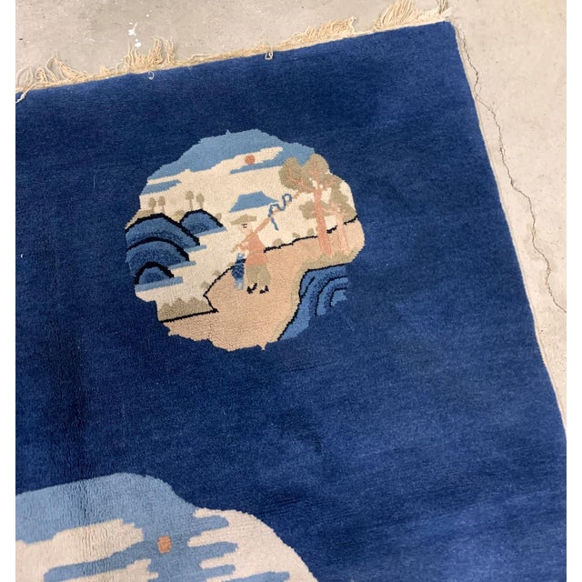 1900 - 1909 1900s, Handmade Antique Peking Chinese Rug 4.1' X 6.2' For Sale - Image 5 of 8