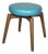 Vintage Mid-Century Modern Swivel Vanity Stool, Newly Reupholstered - Circa 1960s For Sale