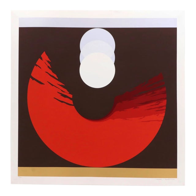 Thomas W. Benton, “Evolution Series (Red),” Signed Serigraph, 1981 For Sale