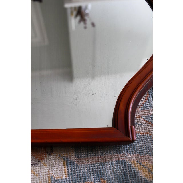 Vintage Federal Style Shield Mirror, 1930s For Sale - Image 6 of 12