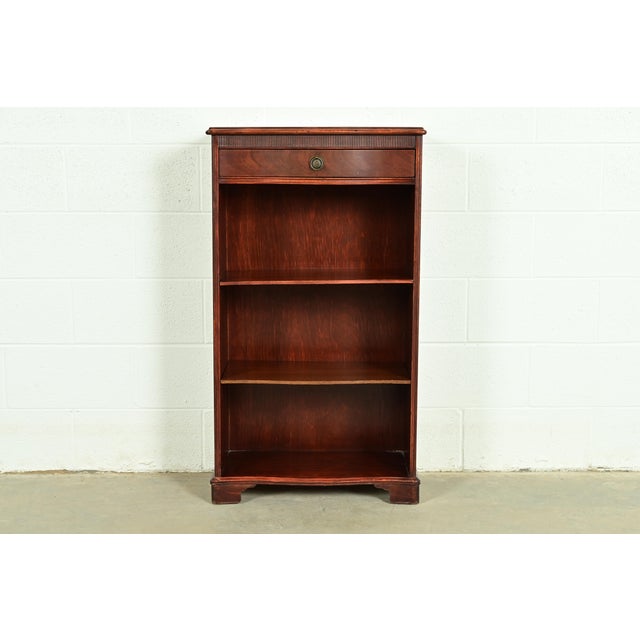 Sligh Furniture Regency Carved Mahogany Bookcase, Circa 1940s For Sale - Image 15 of 15