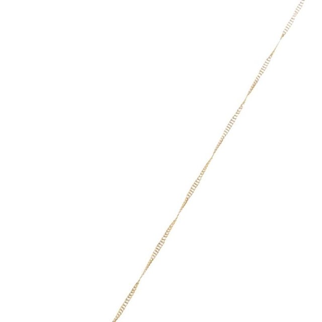 Silver and 19.2k Gold Chain with Sapphire and Diamonds For Sale - Image 4 of 6