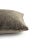 Brown Plush Velvet With Silver Metallic Lumbar Pillow Cover For Sale - Image 4 of 6