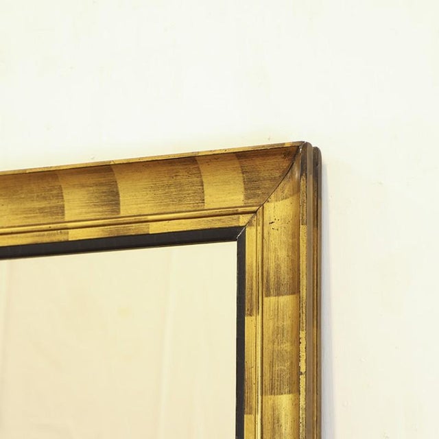 Large Antique Mirror with Golden Frame, 1930s For Sale - Image 6 of 7