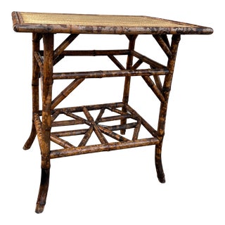 19th Century English Bamboo Table For Sale