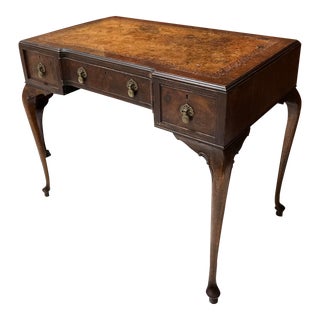Antique Queen Anne Style Work Table or Small Desk For Sale