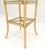 Bamboo & Leather Figural 13" Square Profile Dome Shape Etagere MINT
