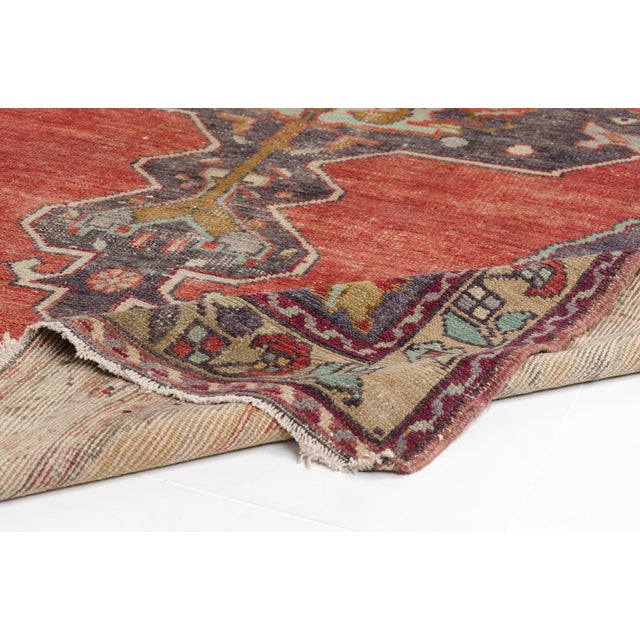 Vintage Turkish Medallion Rug For Sale - Image 4 of 10