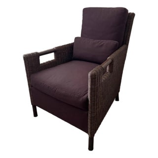 Thomas Pheasant for McGuire Lounge Club Chair For Sale