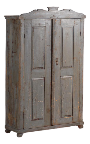 Rustic Painted Wooden Wardrobe