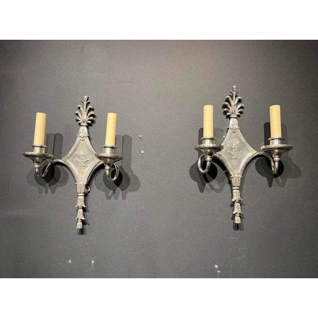 1920s 1920's Small Caldwell Neoclassic Sconces - Pair For Sale - Image 5 of 9