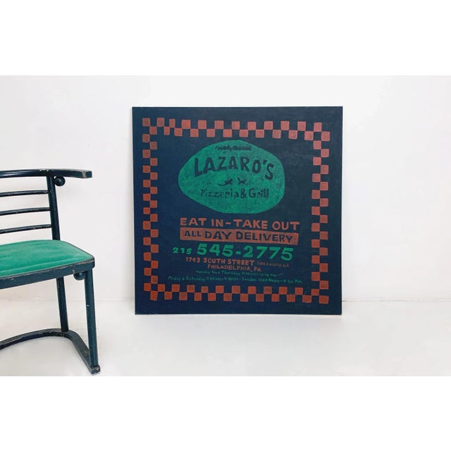 - 40"w, 40"h - Original acrylic painting by Travis Whiteneck. Signed. c. 2020. If you know you know. - Condition: Brand...