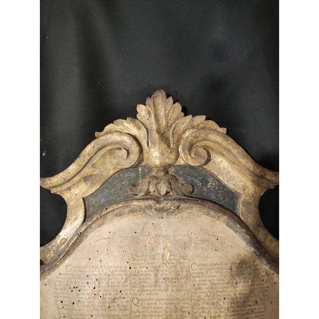 Pair of 18th Century Italian Baroque Giltwood Altar Prayer Tablets / Mass Cartouches For Sale - Image 10 of 13