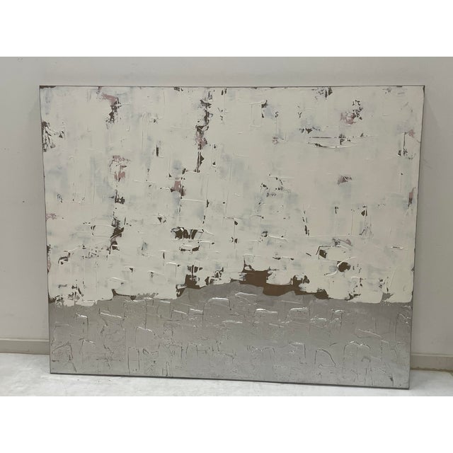 Sarah Brooke Original Abstract Minimalist Oil Painting on Canvas For Sale - Image 10 of 11