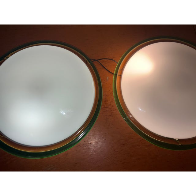 Glass Vintage Wall Lights in Murano, 1970, Set of 2 For Sale - Image 7 of 10