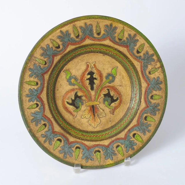 Italian Decorative Plate from Dante Milani Montopoli, 1930s For Sale - Image 4 of 7