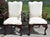 Vintage (1980's) Pair of Arm Chairs have a Federal Style. The Wood is Mahogany - Carved - Heavily Carved with a Claw Foot....