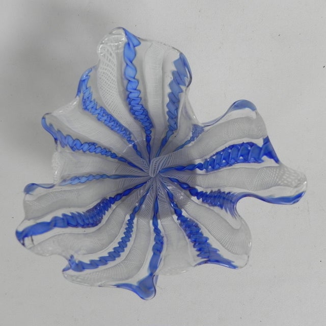 1950s Fazzoletto Zanfirico Vase by Fulvio Bianconi for Venini, Venice, 1950s For Sale - Image 5 of 11