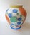 English Late 20th Century Angela Atkinson Hand Painted Fruit Vase For Sale - Image 3 of 6