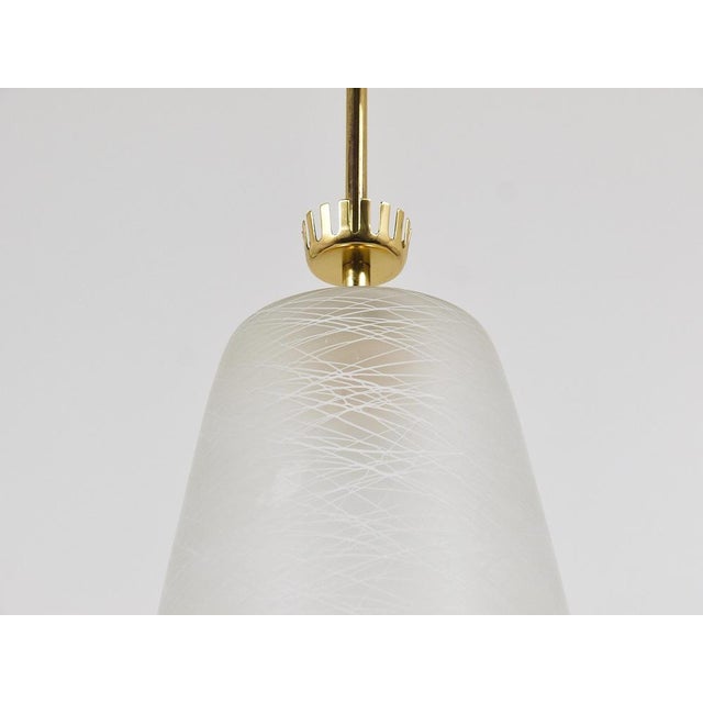 Mid-Century Brass Crown Pendant Lamp Lantern in the style of Gio Ponti, Italy, 1950s For Sale - Image 18 of 18