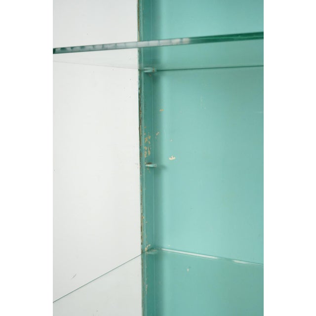 Vintage Steel Glass Medical Pharmacy Display Cabinet For Sale In New York - Image 6 of 12