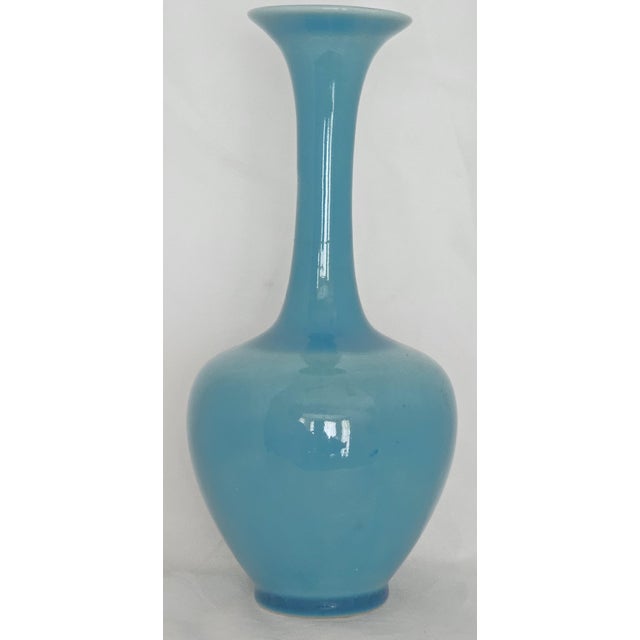 1940s Rookwood Art Pottery Vase, Shape 778 — Blue Glaze, Dated 1945 For Sale - Image 5 of 12
