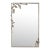 Aged Silver Graceful Leaf Mirror Wall Mirror For Sale